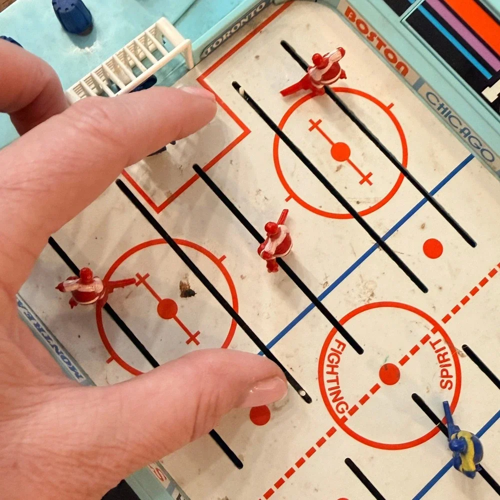 Vintage Radio Shack 60-1099 Ice Hockey Tabletop Game Battery Operated Blue Boxed